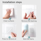 LMJIA Heavy Duty Double Sided Tape, Clear Reusable Mounting Tape Picture Hanging Adhesive Tape Removable Wall Tape Adhesive Poster Tape