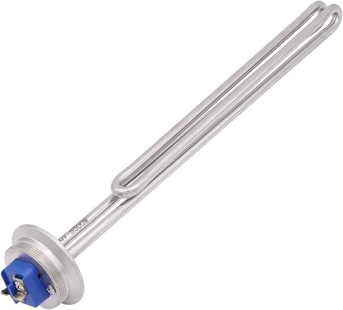 DERNORD 2 Inch (OD64) Tri-clamp 240V 5500W Foldback Heating Element Electric Water Heater with Low Watt Density