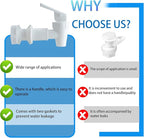 Replacement Cooler Faucet Water Bottle Jug,Water Dispenser Tap Set,BPA-Free Plastic Spigot Spout Water Beverage Lever Pour Dispenser Valve,Water Crock Tap (4 White)