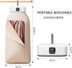 Portable Dryers-Foldable Dryers-With Remote Control Mini Dryer- Great For Travel, RV, Home, Apartment-Electric Fast And Efficient Drying And Easy To Use And Store