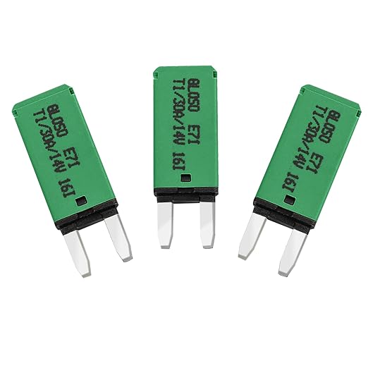 GLOSO Mini ATM Circuit Breakers 30Amp Auto Reset (T1) - 3 Pack (30A) E71