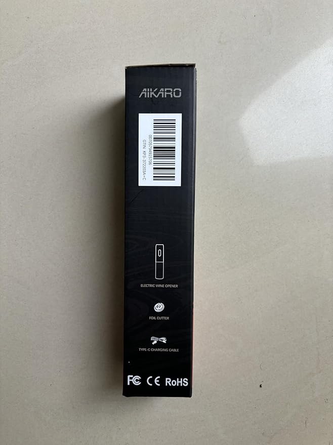 AIKARO - Electric Wine Bottle Opener Automatic Corkscrew, Rechargeable