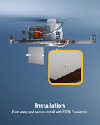 Sunco 100 Pack 4 Inch Can Lights Housing New Construction, Recessed Can Housing for Ceiling, Hard Wired, TP24 Connector, 120-277V, Air Tight Steel, IC Rated, Easy Install UL