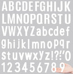 10 Sheets Vinyl Letter Number Stickers, Self-Adhesive Alphabet Stickers, Waterproof Mailbox Number Sticker Letters for Mailboxes,Door,Cars,Boats, Address Signs (White, 1.5 inch)