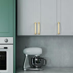 Asidrama 10 Pack 5 Inch(128mm) Brushed Gold Kitchen Cabinet Handles, Cabinet Pulls Kitchen Cabinet Hardware for Cupboard Drawer Pulls