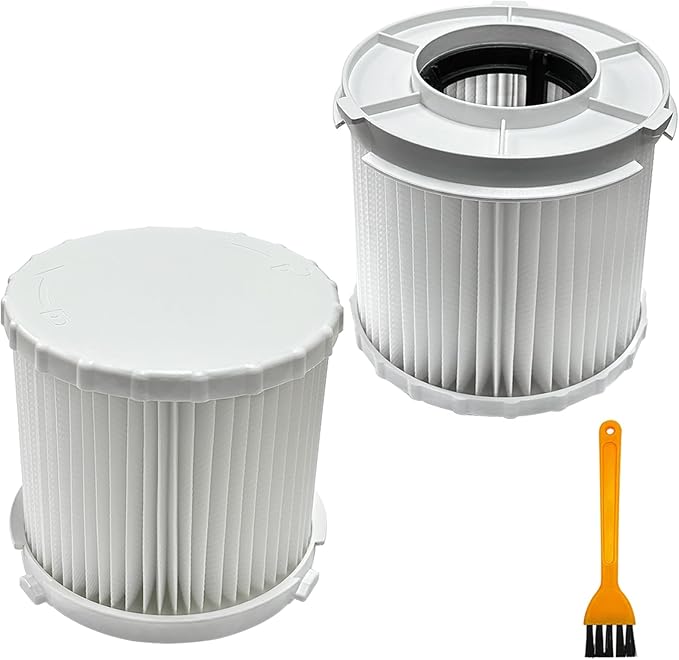 2 Pack 162518-0 Round Wet/Dry HEPA Filters Replacement for Makita 18V LXT (36V) Cordless 2 Gallon HEPA Filter Wet/Dry Dust Extractor/Vacuums XCV11Z & ADCV11Z