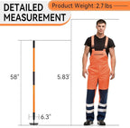 Garden Hoe Tool, 58 Inches Hoe Garden Tool with Fiberglass Long Handle, Heavy Duty Garden Hoe for Weeding