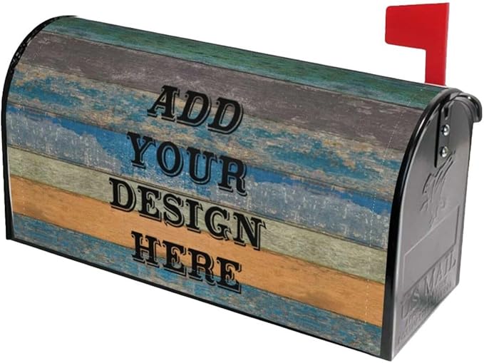 Personalized Mailbox Covers Custom Picture/Photo/Text Magnetic Standard Size Mailbox Wraps Post Letter Box Cover for Garden Yard Outdoor Decorations-11