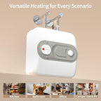 Electric Mini Tank Water Heater-2.5 Gallon Under Sink Instant Hot Water for RV, Camper, Kitchen, Food Truck, 120V 1500W, Wall or Floor Mounted