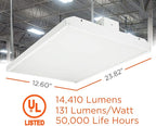 110 Watt 2 Foot High Bay | 5000K Daylight High Output 14410 Lumens | Wired 110W 100-277V High Bay | 50000 Life Hours 131LM/w | 1 Pack by GoodBulb