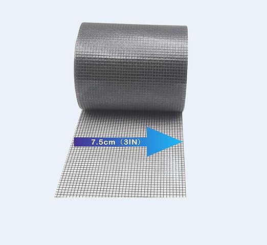 Window Screen Repair Tape，3IN X 16.5FT (196IN) Screen Tape mesh Repair for Window Screen and Screen Door tears Holes (Grey)