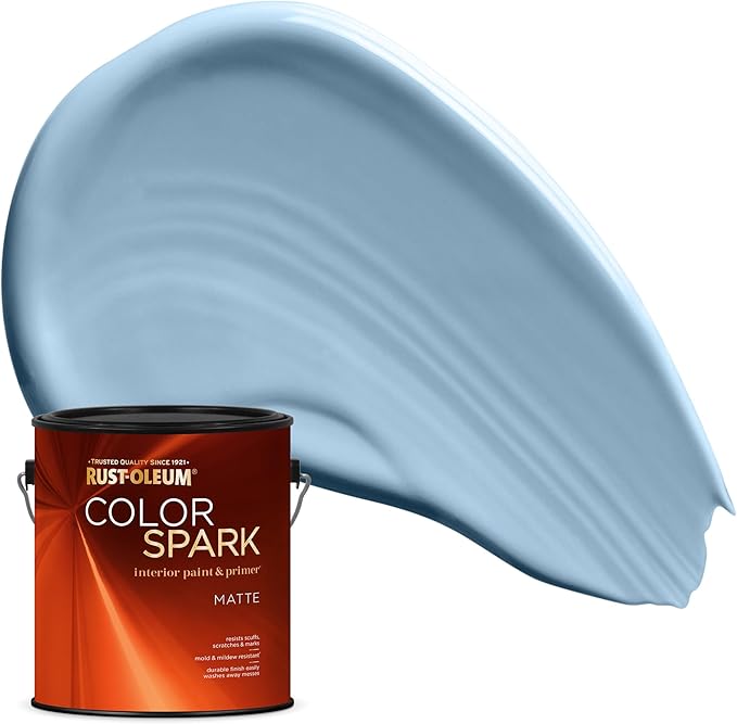 Rust-Oleum Color Spark Interior Paint and Primer in One, Matte, Glass Slipper, 1 Gallon