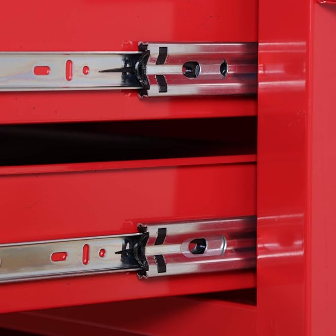 Tool Chest Heavy Duty Cart Steel Rolling Tool Box 5 Drawer Cart (TZ35 Red)