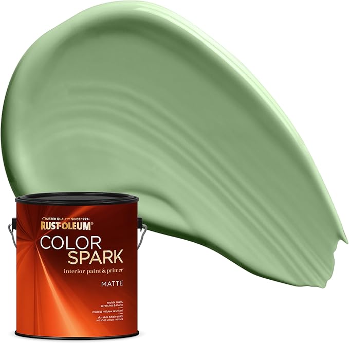 Rust-Oleum Color Spark Interior Paint and Primer in One, Matte, Prince Charming, 1 Gallon