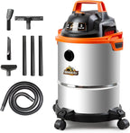Armor All VO408S 0901 4 Gallon 3 Peak HP Stainless Steel Wet/Dry Vacuum, Orange