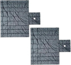 Mytee Products 2 Pack Truck Flatbed Trailer Tarps Combination Lumber Tarp 24x27 (8' Drop) - Black