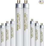 8 Pack 21 Inch T5 Fluorescent Light Bulb 13 Watt F13T5/CW Compatible for Sylvania Satco Philips GE Under Cabinet Tube Light Cool White 800 Lumen G5 Base 8 Count