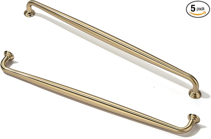 TUNNY 5 Pack Cabinet Handles-12.6"/320mm Screw Spacing Champagne Bronze Furniture Hardware Handles for Kitchen Cabinets Bedroom Dresser Wardrobe Cabinet Pulls