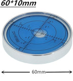 Horizontal Bubble Cardan Level - High Precision Round Bubble Spirit Level Accuracy 15'/2 Diameter 60X10mm (Noctilucent)