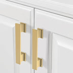 COTYKILEY 10 Pack 3.75 Inch(96mm) Champagne Bronze Cabinet Handles Gold Kitchen Cabinet Pulls Cabinet Door Handles Kitchen Cabinet Hardware