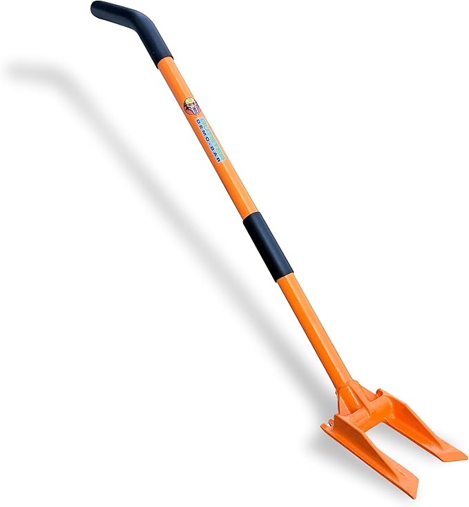 48” Round Handle Demolition Bar – Versatile Wrecking & Multi Tool- For Home Renovations and DIYs - Trusted by Contractors, Firefighters & Restoration Professionals