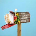 Personalized Mailbox Covers Custom Picture/Photo/Text Magnetic Standard Size Mailbox Wraps Post Letter Box Cover for Garden Yard Outdoor Decorations-6