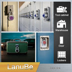 LanuBe Lock Standard Dial Combination Lock, 2 in. Wide, with Different Combinations, Black Turnplate, Pack of 16; Lock for School, Employee, Gym & Sports Locker, Case, Toolbox, and so on
