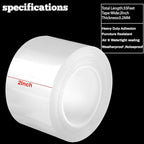 Air Conditioner Window Weather Sealing Tape 2 Inch x 33 FT Weather Stripping Residue-Free Clear Window Insulation Caulk Tape for Doors Windows