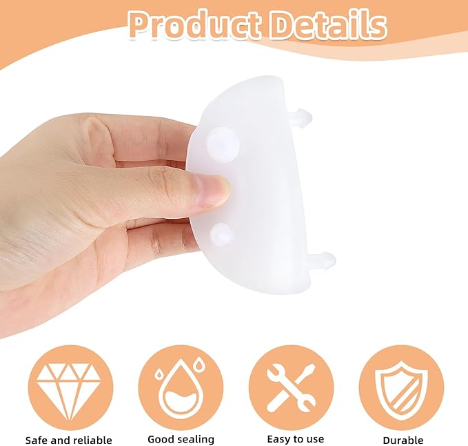 3pcs Toilet Flapper Replacement Kit Compatible with Vormax Standard Toilet Tank, 3 Inch Silicone Flapper Seal Gasket for Standard Tank Components