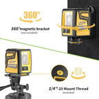 360° Laser Level with Tripod,100ft/30m Self Leveling Laser Level,with Rechargeable Battery & Type-C Charging Port, Self Leveling Wide Angle Cross Leveler Tool for Construction