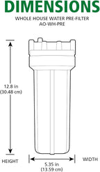 AO Smith Single-Stage Whole House Water Filtration System - Sediment Pre-Filter - NSF Certified - AO-WH-PRE