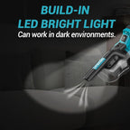 Cordless Vacuum Cleaner Compatible with 𝗠𝗔-𝗞𝗜𝗧𝗔 Battery, 20000Pa High Power Handheld Vacuum with HEPA Filter, 5 in 1 Portable Electric Vacuum With LED Light for Carpets, Floors&Cars (No Battery)