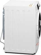 KoolMore FLW-3CWH Front Load Machine, 2.7 Cu. Ft, Space Saving Unit with 20-Minute Quick, 12 Washing Cycles, Quiet Inverter Motor [120V], Medium (24"), White
