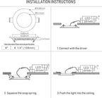 TORCHSTAR 12-Pack 6 Inch Ultra-Thin LED Recessed Lighting with J-Box, 4000K Cool White, 12W Dimmable 1000lm Brightness LED Downlight, ETL & Energy Star Listed