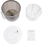 Portable Washing Machine 2 in 1 Manual Washing Machine and Dryer Non-Electric Compact Washer Spin Dryer for Apartment, Home, Hotel and Camping, Grey