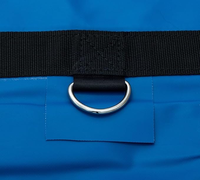 Mytee Products 2 Pack 16' x 27' Flatbed Tarps Heavy Duty 18oz Steel Tarp with Flap - Blue