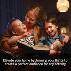 Leviton Decora Smart Dimmer Switch, Wi-Fi 2nd Gen, Neutral Wire Required, Works with Matter, My Leviton, Alexa, Google Assistant, Apple Home/Siri & Wired or Wire-Free 3-Way, D26HD-1RW, White