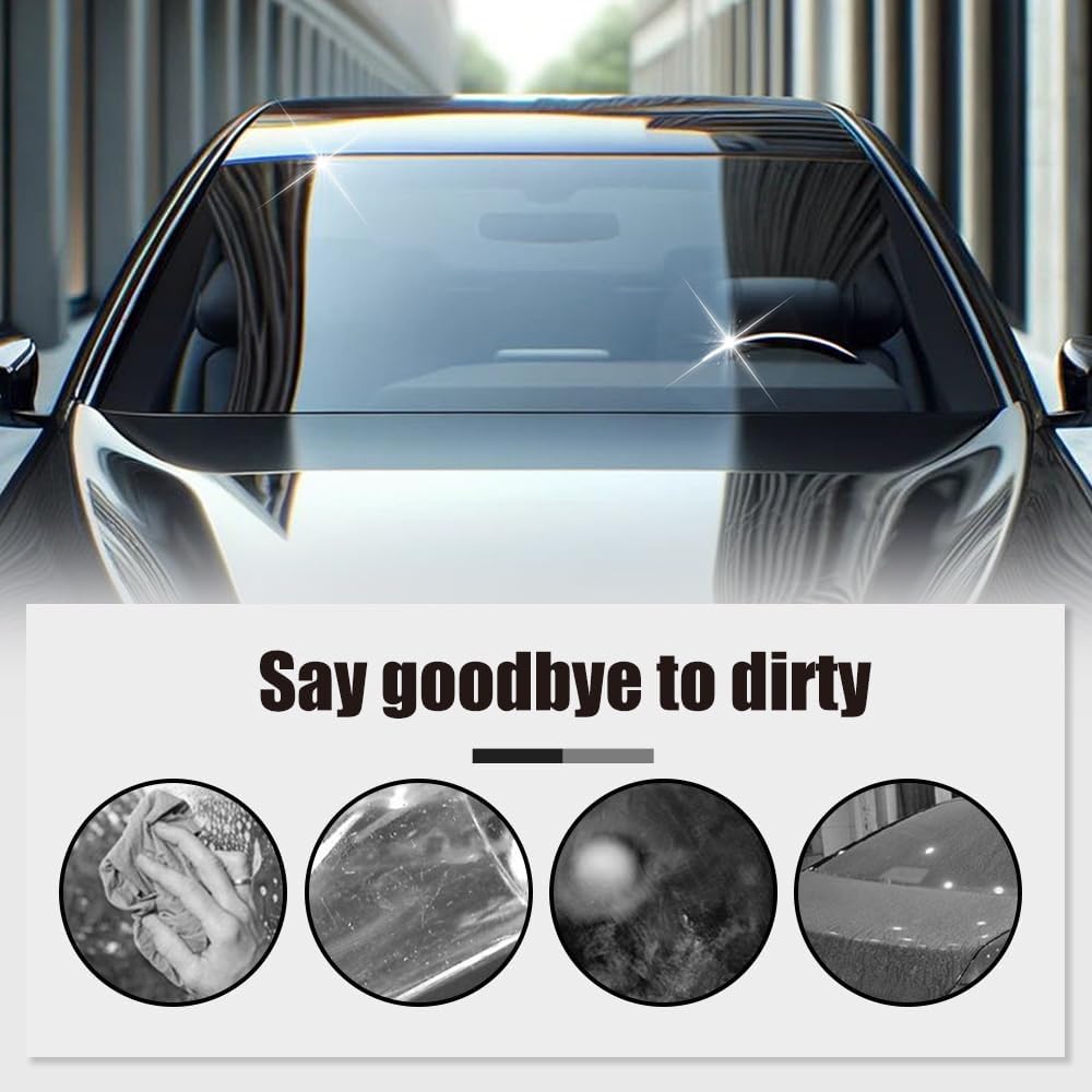 Thickened Magic Cleaning Cloth, 2026 New Reuseable Streak Free Microfiber Cloth Magic Fiber Microfiber Cleaning Cloth, Multipurpose Miracle Rags for Kitchen, Window, Glass, Cars (5pcs, 8x12 in)