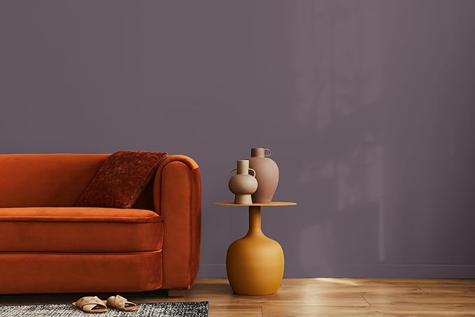EVOLVE Paint & Primer: Environment-friendly, Low Sheen with One-coat Coverage for Interior & Exterior surfaces (Gentle Plum, 1-Gallon)