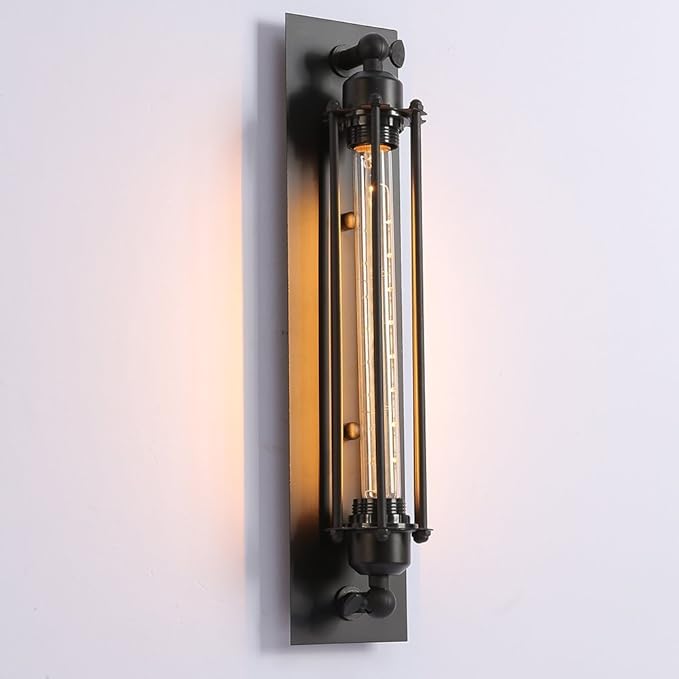 CTKcom T10/T300 40W Amber Vintage Edison Bulb， E26 Medium Base，2200K-2300K Tubular Bulb Nostalgic Tungsten Filament Antique Bulb Amber Glass for Industrial Wall Sconce Pendant Lighting-(4 Pack)