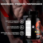 (2 Pack) Keskara Pills for Men, Keskara Capsules, Keskara Male Supplement, Premium Performance Support, Natural Formula for Muscle Growth and Overall Health, Official Reviews (120 Capsules)