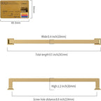 10 Pack 8.8"(224mm) Champagne Bronze Cabinet Pulls Kitchen Cabinet Drawer Handles Champagne Hardware for Cabinets Cupboard