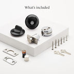 Level Lock (Matter) Smart Lock - World's Smallest, Most Beautifully Designed Matter-Over-Thread Deadbolt - Level App for iOS & Android | Works with Apple Home (Matte Black)