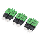 E39 30A Manual Reset Fuse Circuit Breaker 12V-32V DC ATO/ATC Low Profile- UL Certified - Type 3 Resettable Blade Fuses for Car, Truck, RV, Marine, Solar, Automotive - 3 Pack