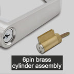 Storeroom Door Handle Heavy Duty Grade 2 Commercial Door Locks, Non-Handed, UL 3 Hour Fire Rated, ADA Compliant, Satin Chrome Finish 26D, 2-3/4''Backset, X-XG-ST-70