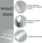 Sliding Door Lock Window Locks - 2-Pack, Childproof Sliding Glass Door Stopper, Home Security Door Lock、Patio Door Lock for Child Proof (Clear-2 Pack)