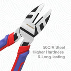 WORKPRO 8-Inch Linesman Pliers in CRV Steel for Twisting and Cutting Wires, Clamping Screws