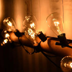 ST38 Edison Replacement Light Bulbs, 7W Clear Glass String Lights for Outdoor Patio Garden Wedding Decor, C7/E12 Screw Base, 10 Pack