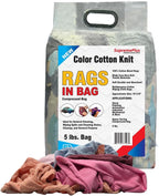 Premium Color Knit Cleaning Rags (5 lbs. Bag) – Shop Rags Bulk for Workshops, Mechanics, Painters, and Home Use, Multipurpose Cotton T-Shirt Rags