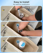 2-Inch Toilet Flush Valves, Dual Flush Valve Toilet Repair Kit Compatible with Two Piece Toilets Top Push Button Valve, 8" Height